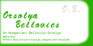 orsolya bellovics business card